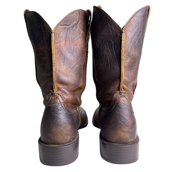 Ariat Sport Rambler Western Boot Men's 11.5 D Square Toe Bartop Brown Leather - Picture 5 of 12